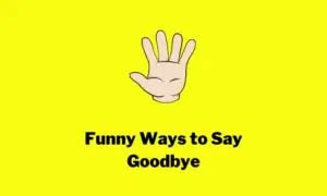 Funny Ways to Say Goodbye