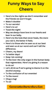 60 Funny Ways to Say Cheers