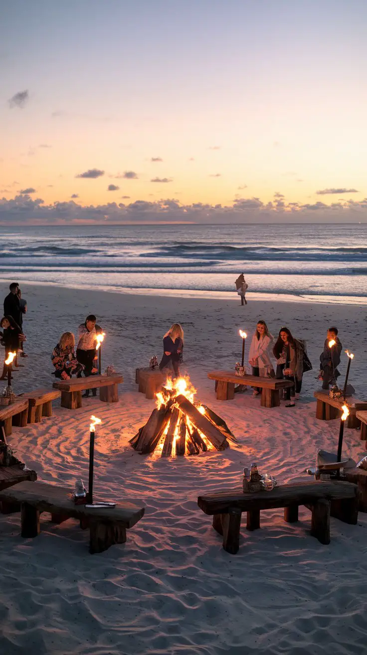 Beach Bonfire Celebration