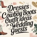 Dresses with Cowboy Boots for Wedding Guests