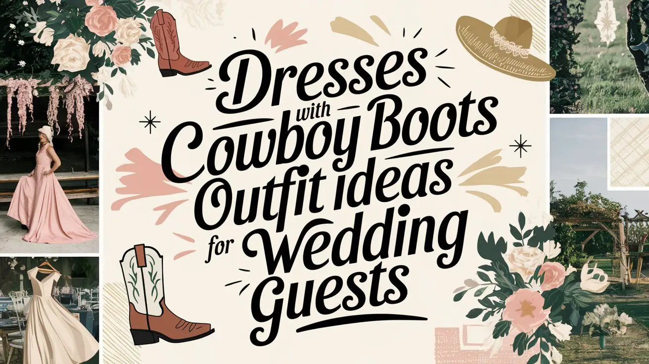 Dresses with Cowboy Boots for Wedding Guests