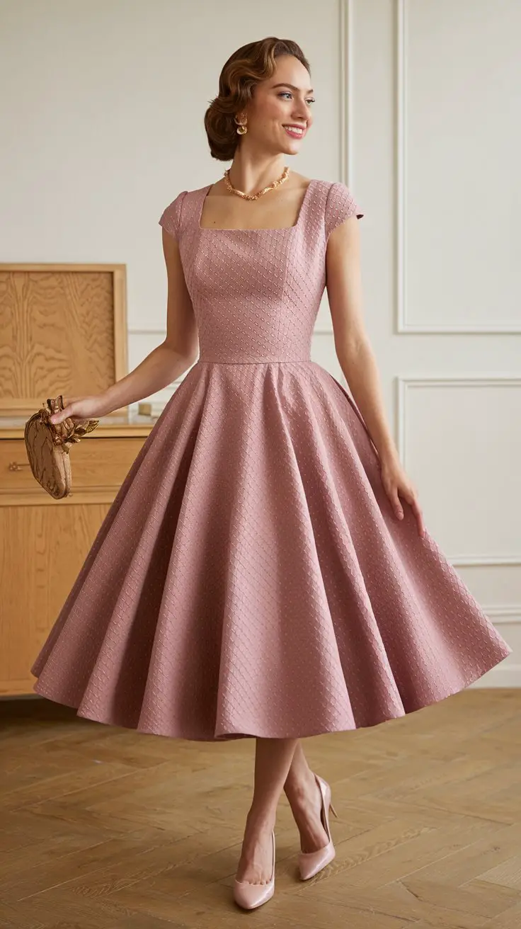 The Vintage-Inspired Tea Dress (Channel Your Inner 1950s Goddess)