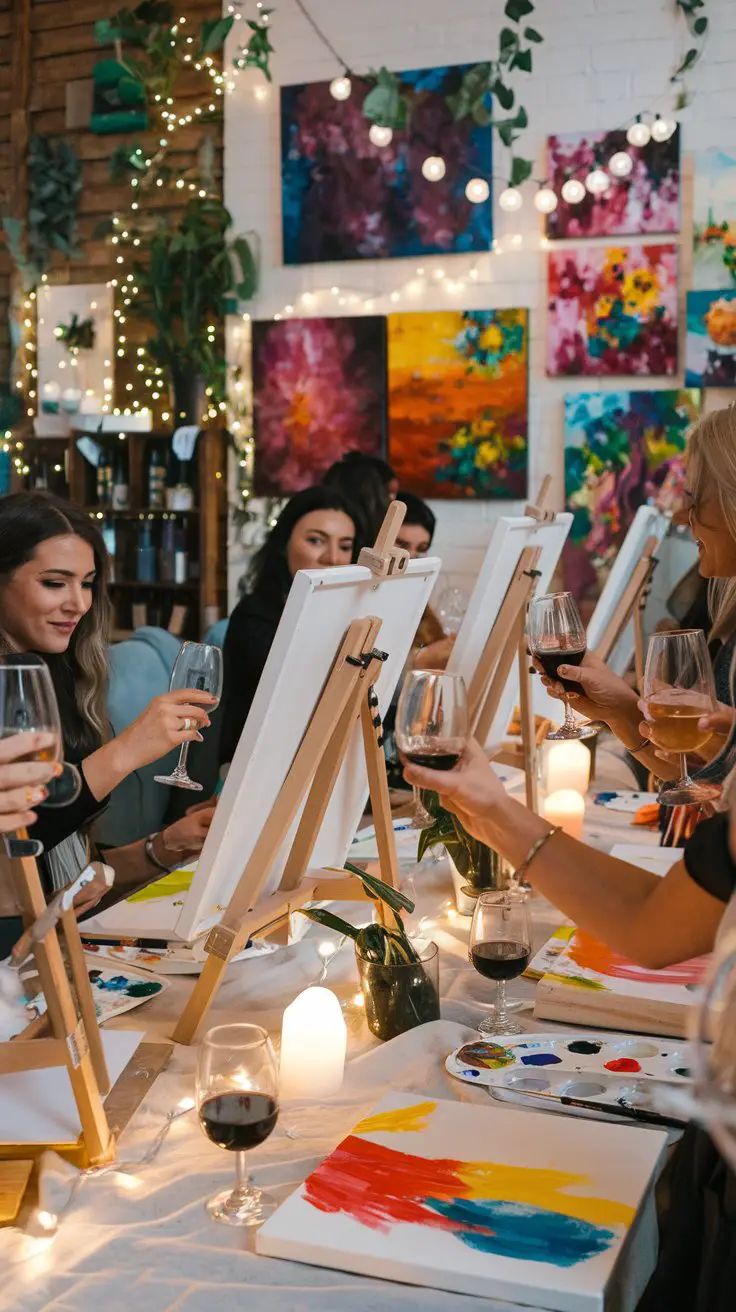 Wine and Paint Night with a Twist