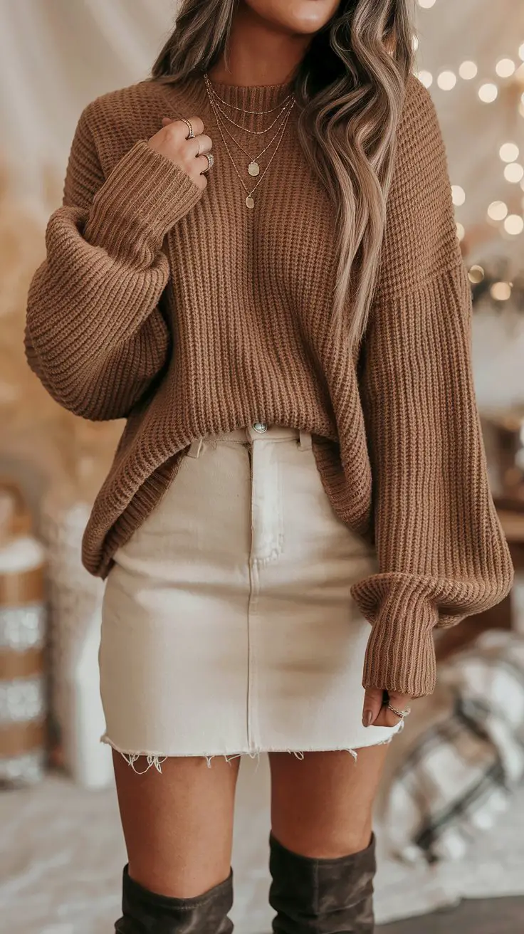 The “Cozy But Make It Cute” Situation (Sweater Weather Realness)