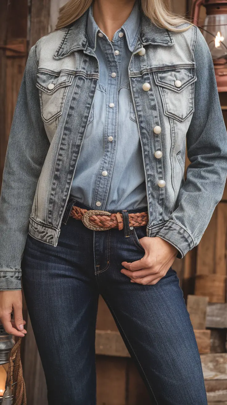 The Denim-on-Denim Dream (Canadian Tuxedo Meets Wild West)