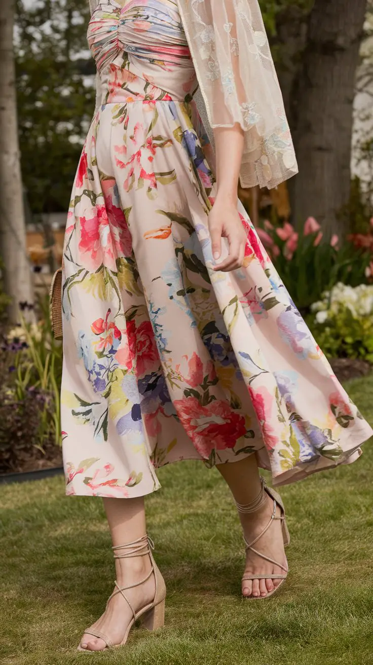 The Floral Midi Magic (Garden Party Princess Vibes)