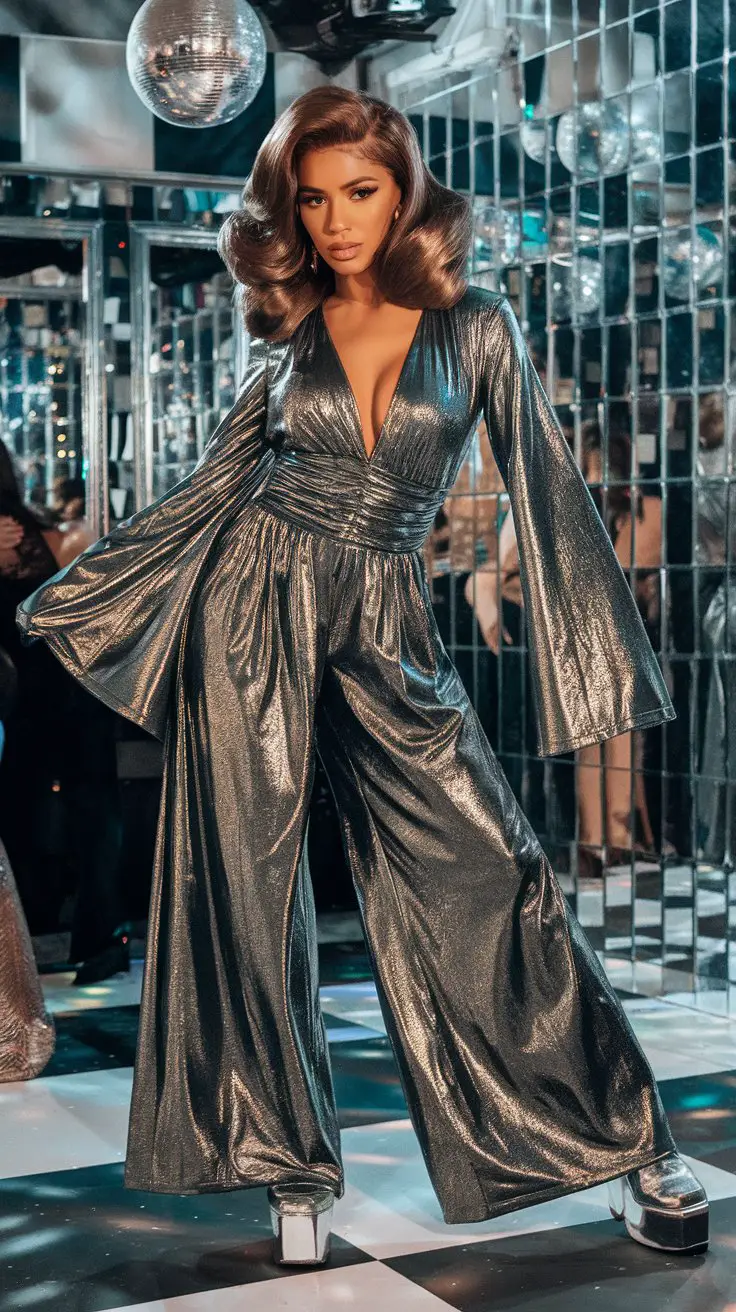 The Metallic Jumpsuit Moment (For When You Want to Look Like a Sexy Space Cadet)