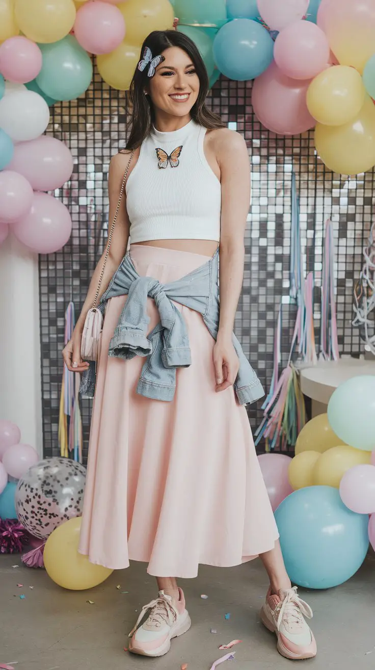 The “Soft Girl Meets Party Animal” Combo (Pastel Power)