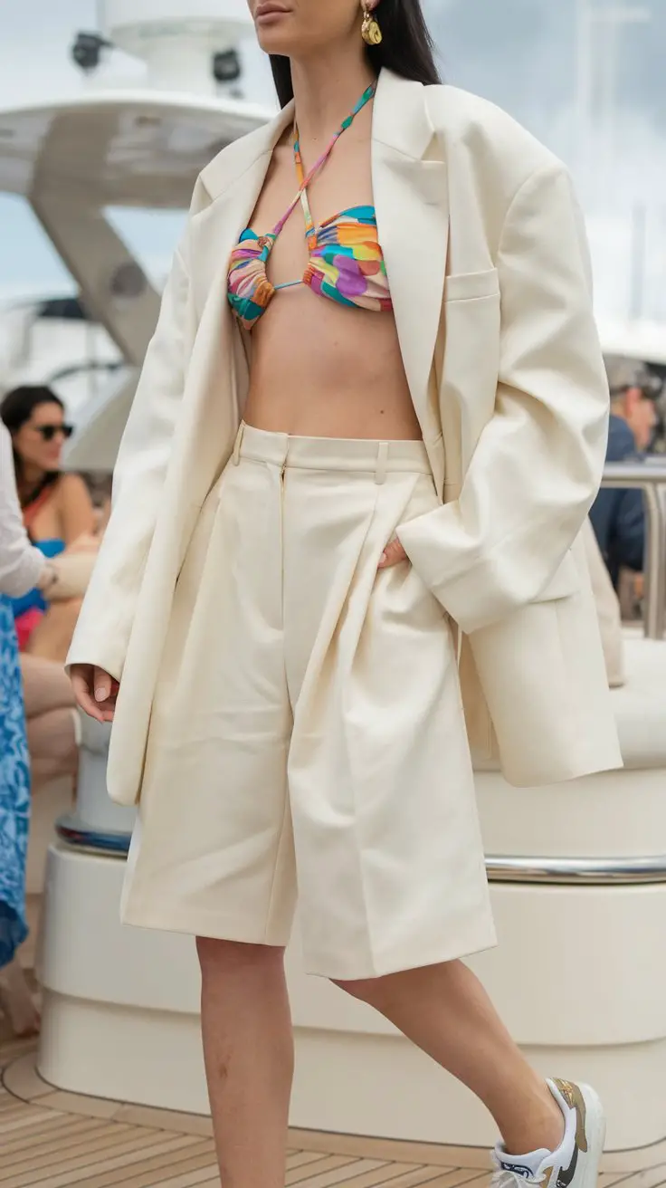 The Power Blazer Moment (Business Casual Meets Boat Party)
