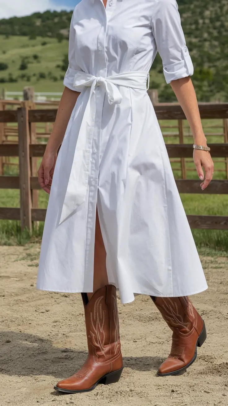 The Power Player Shirtdress (Boss Babe Meets Ranch Hand)