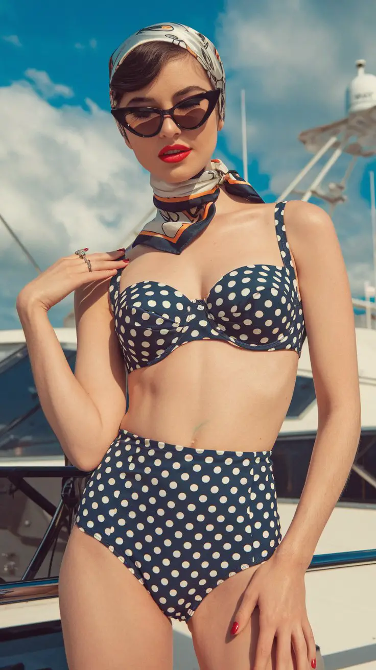 The Vintage-Inspired Moment (Old Hollywood Meets Open Waters)