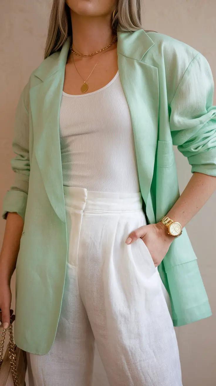 The Blazer with Rolled Sleeves (Miami Vice Energy)