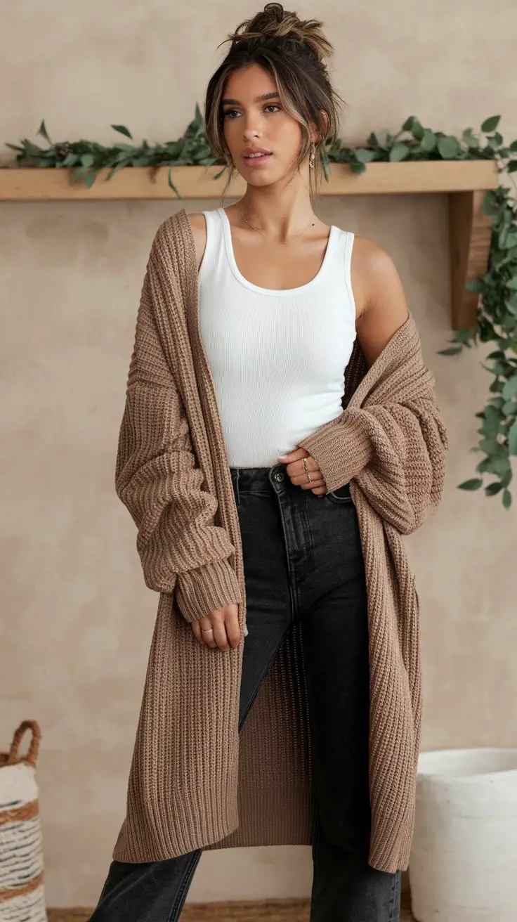 The Cozy Cardigan Situation (Grandma Chic But Make It Hot)