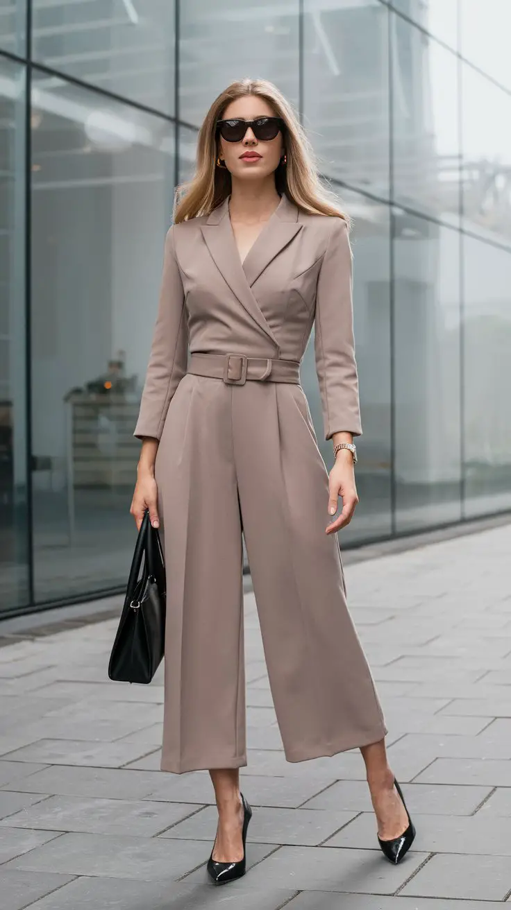 The Culotte Jumpsuit (Wide-Leg’s Sophisticated Sister Who Went to Fashion School)