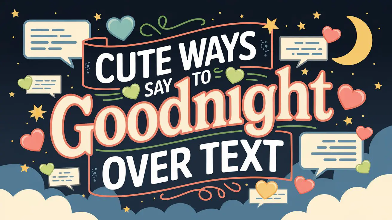 Cute Ways to Say Goodnight Over Text