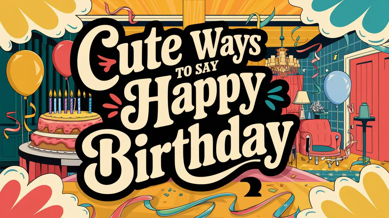 Cute Ways to Say Happy Birthday
