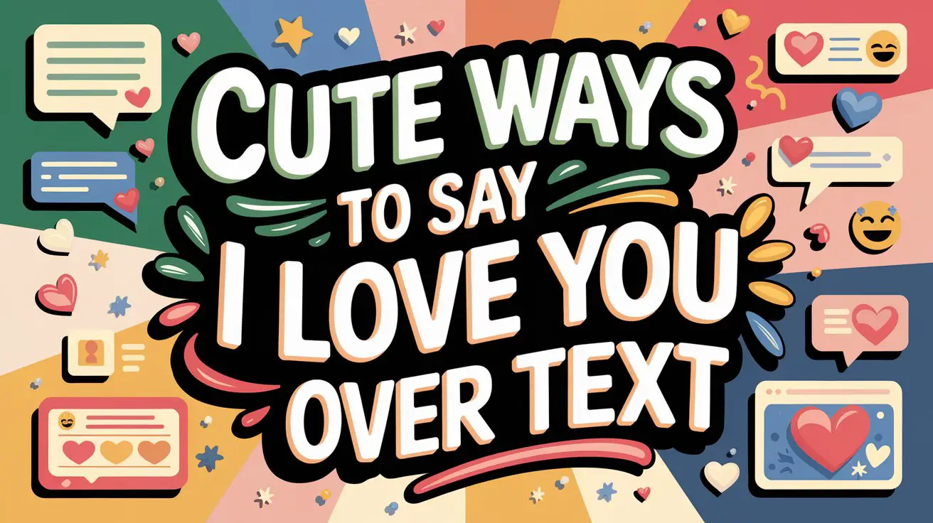 Cute Ways to Say I Love You Over Text