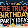 Fire Truck Birthday Party Ideas