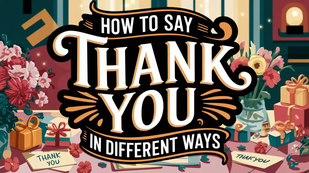 How to Say Thank You in Different Ways