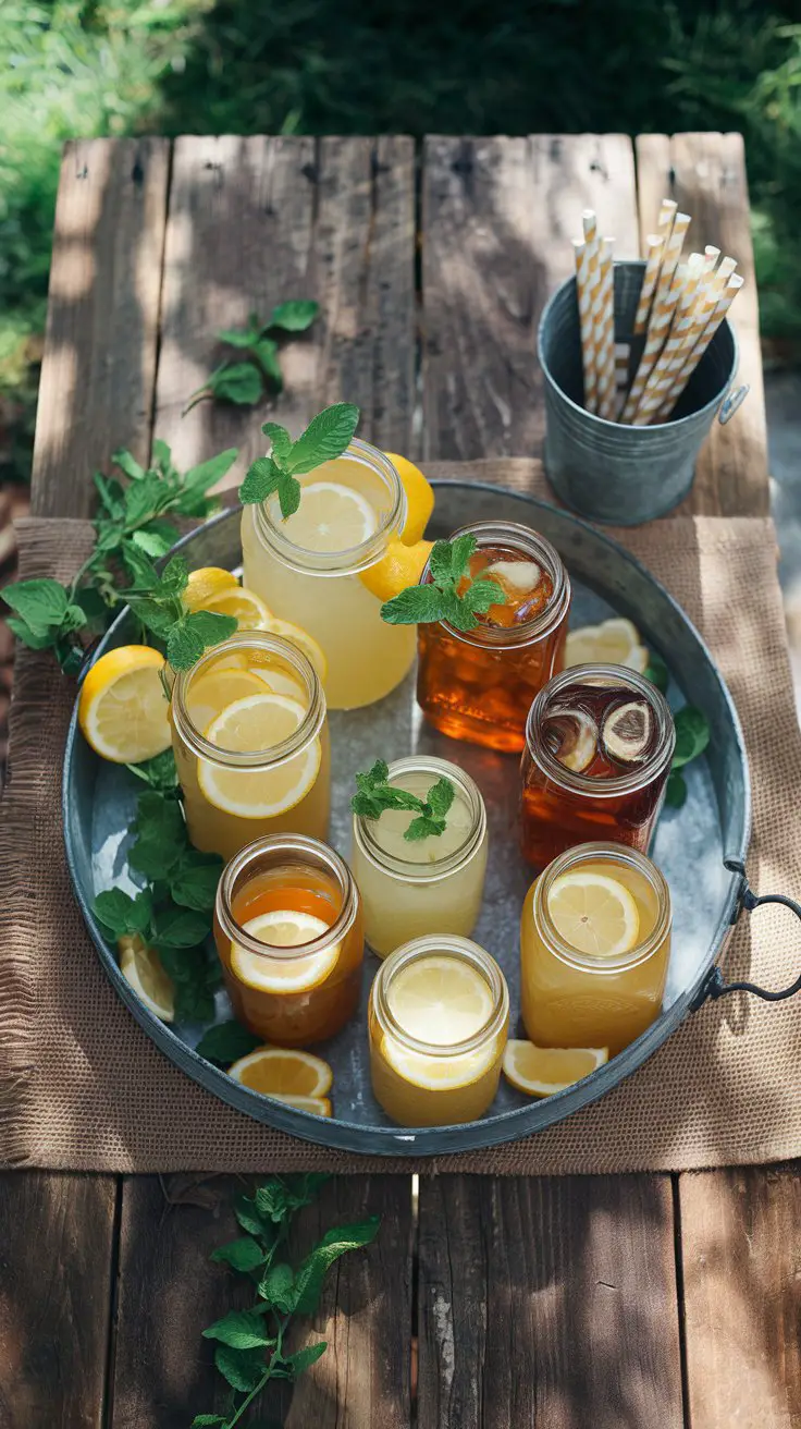 Mason Jar Drink Station