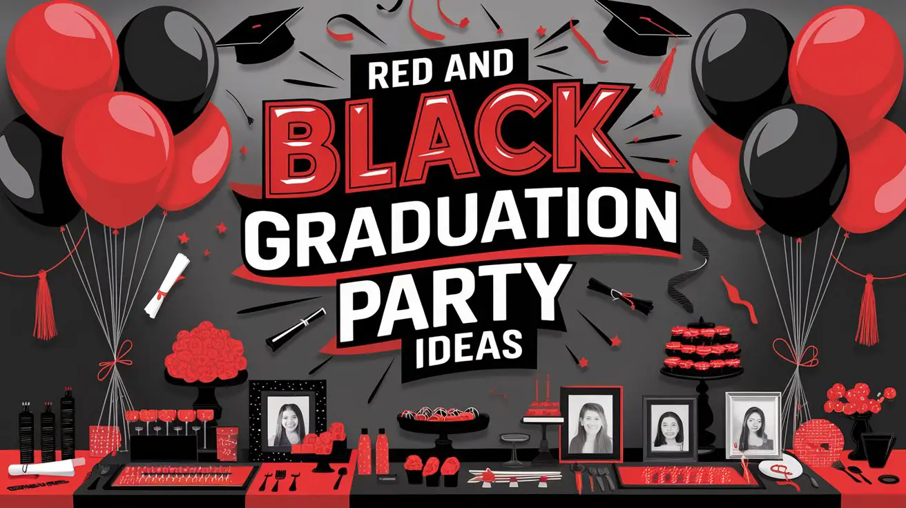 Red and Black Graduation Party Ideas: 16 Creative Ways to Celebrate ...