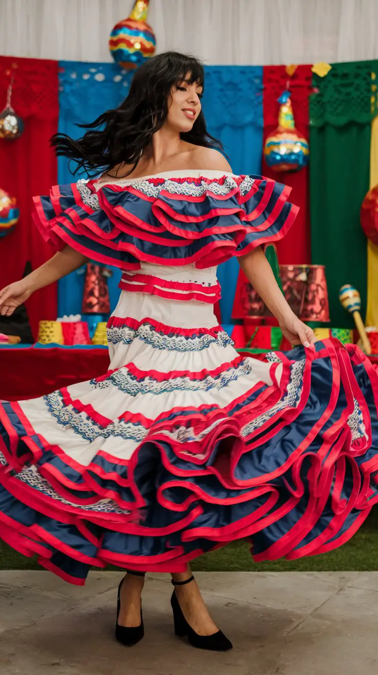 The Classic Off-Shoulder Ruffle Dress (Giving Señorita Energy)