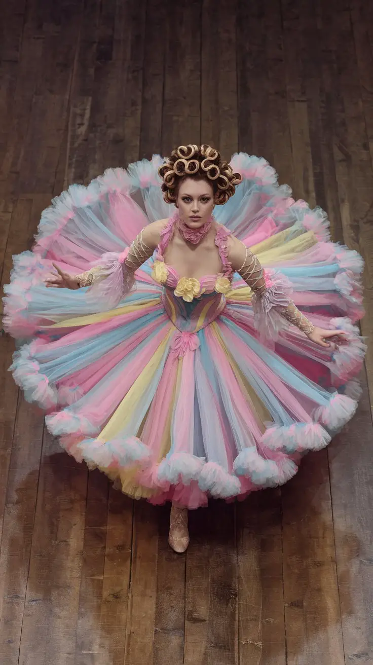 Tulle-Layered Fantasy Dress (Because Drama Is Healthy)