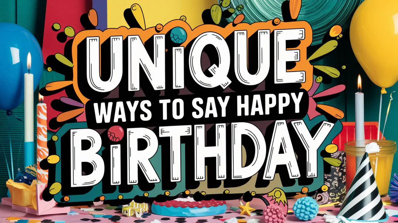 Unique Ways to Say Happy Birthday