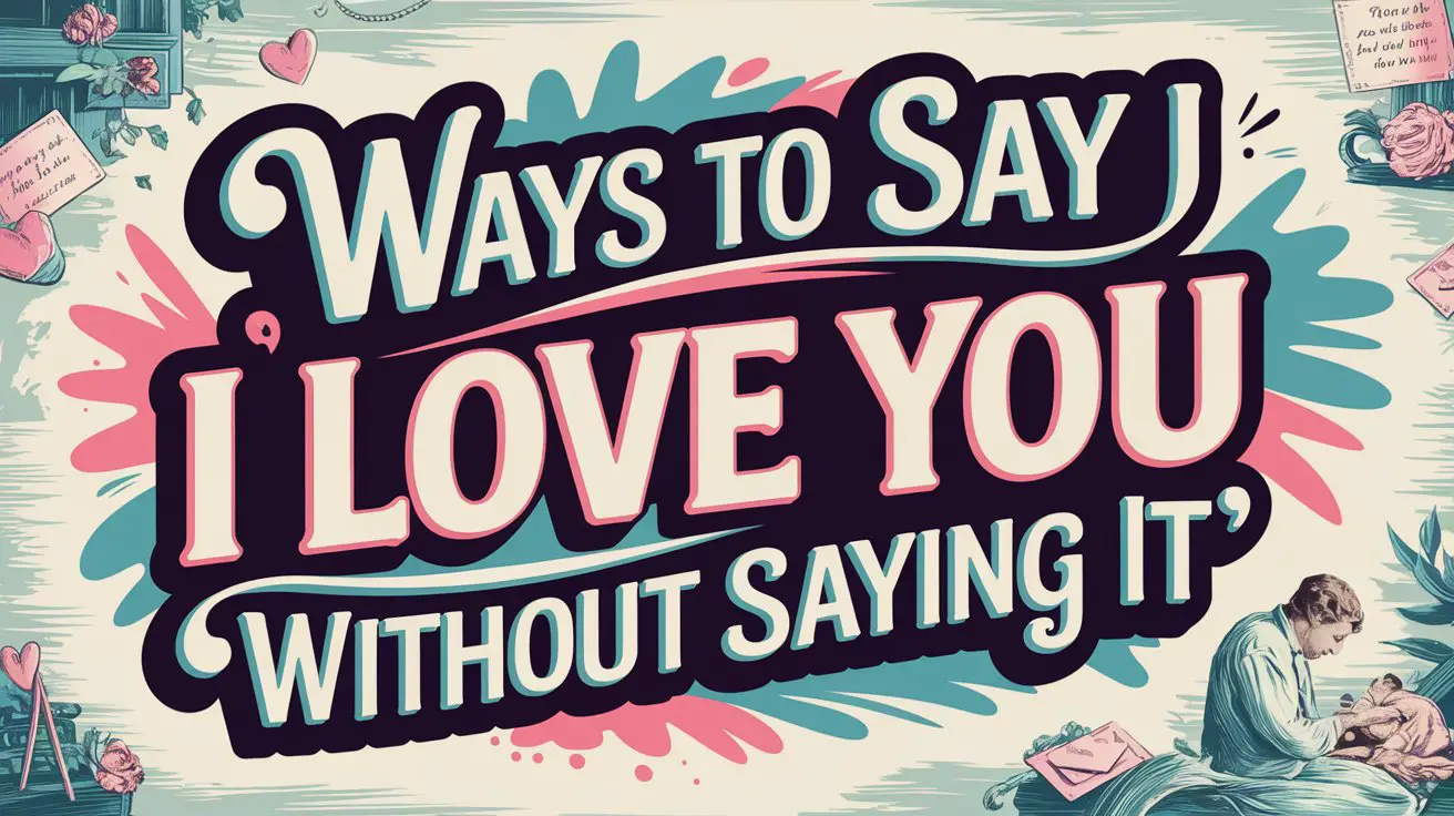 Ways to Say I Love You Without Saying It