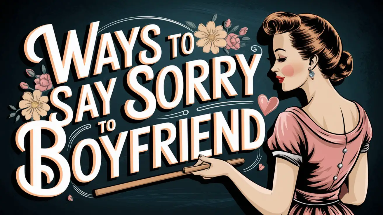 Ways to Say Sorry to Boyfriend