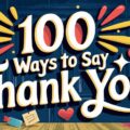 Ways to Say Thank You