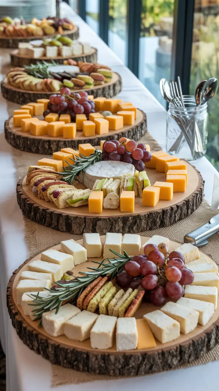 Wooden Slice Serving Platters