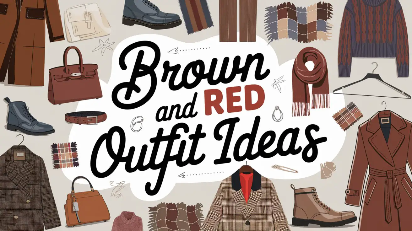 Brown and Red Outfit Ideas