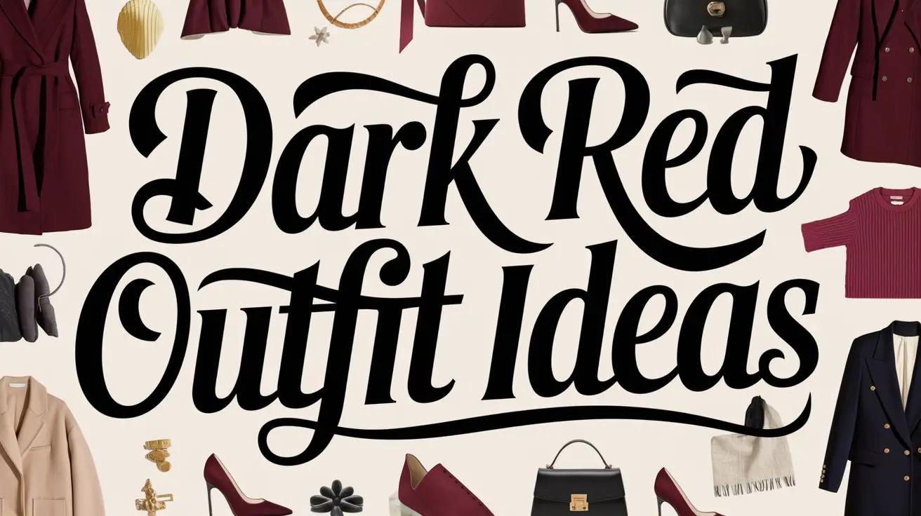 Dark Red Outfit Ideas