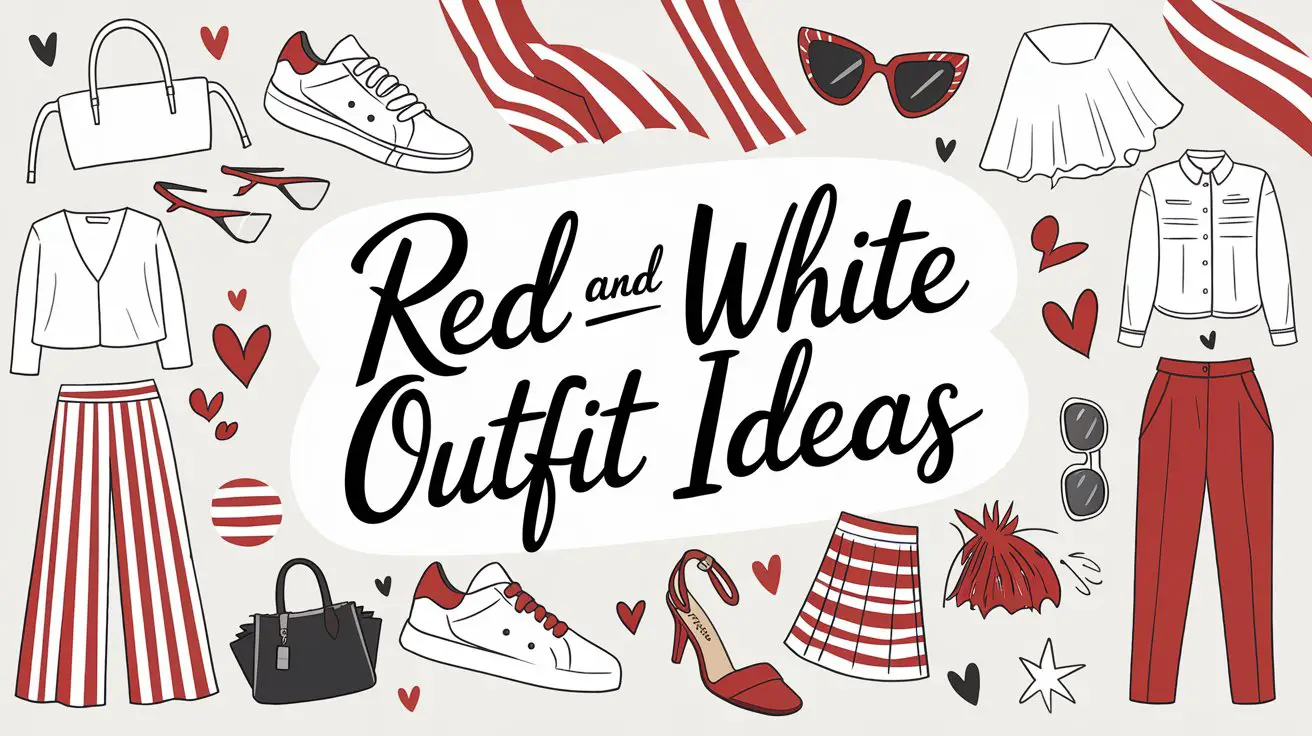 Red and White Outfit Ideas