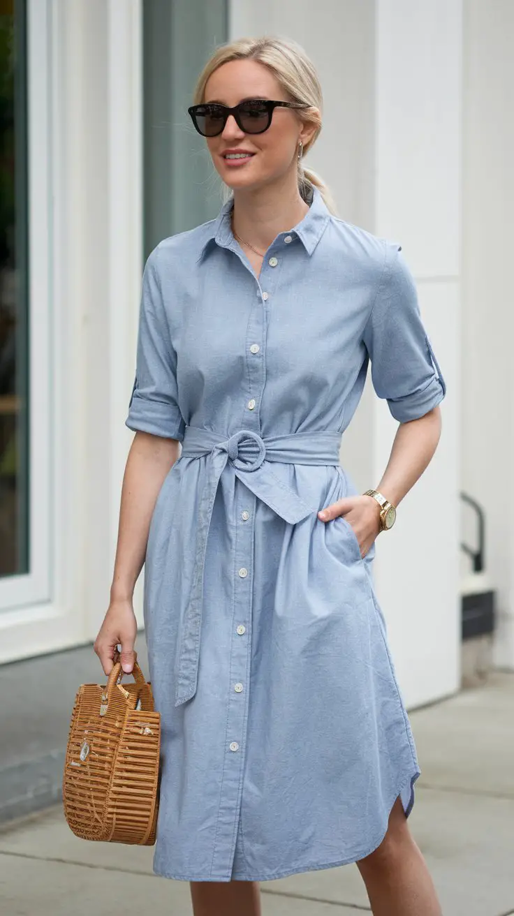The Belted Shirtdress (Effortless With A Capital E)