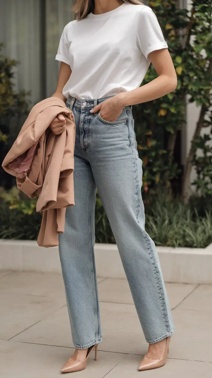 The Elevated White Tee and Jeans Situation (Simple But Make It Fashion)