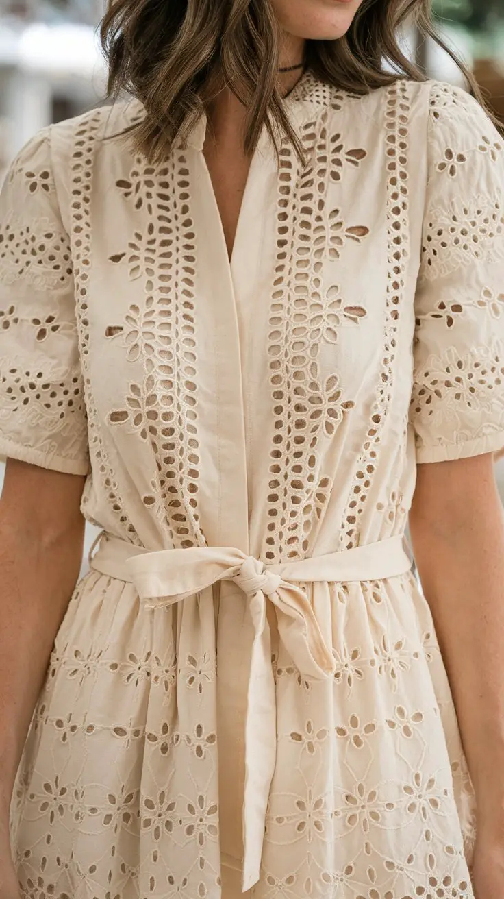 The Eyelet Dress with Floral Embroidery (Texture Is Everything)
