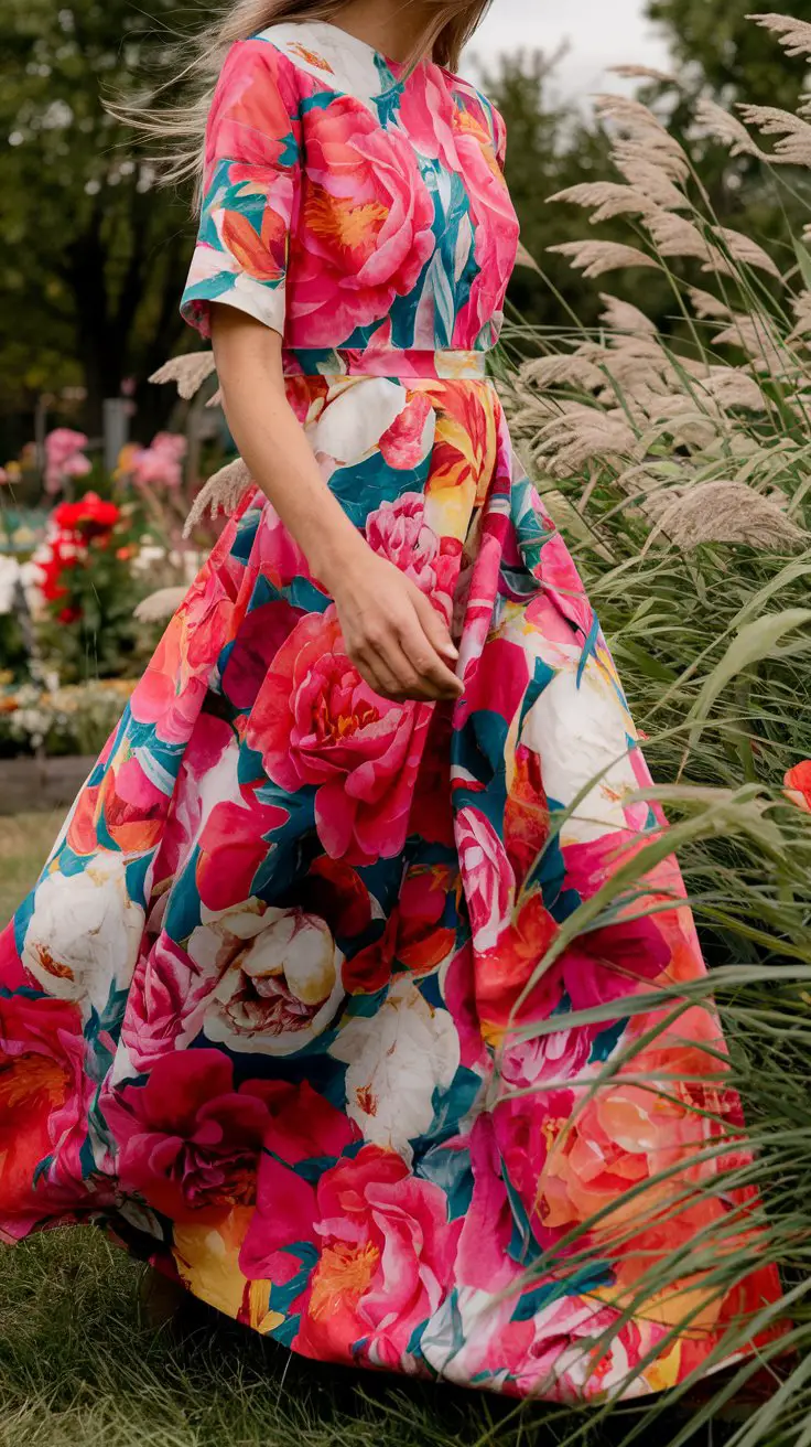 The Flowing Floral Maxi Dress (Because Subtlety Is Overrated)