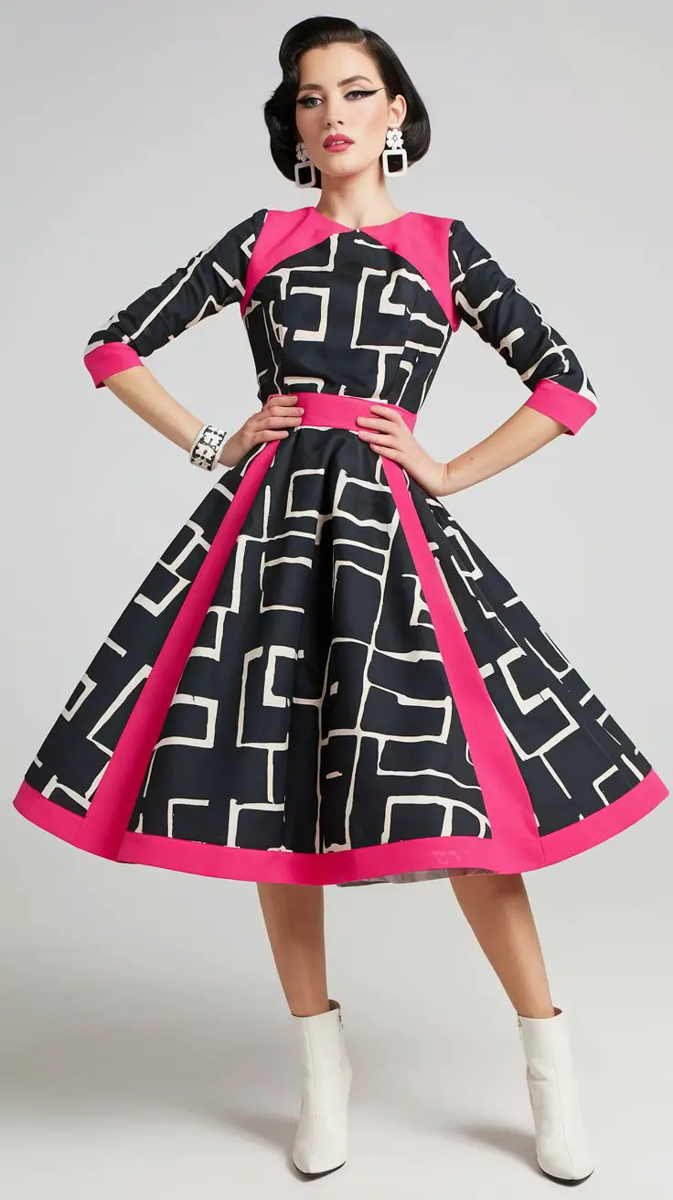 The Mod-Meets-50s Mashup (Transitional Style)