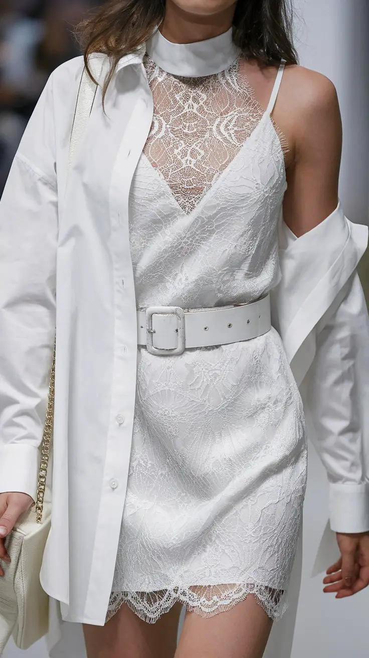 The White Lace Mini Dress (Short, Sweet, and Slightly Sassy)