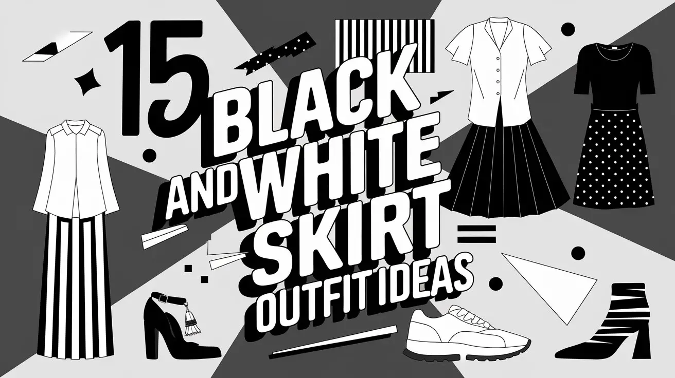 Black and White Skirt Outfit Ideas