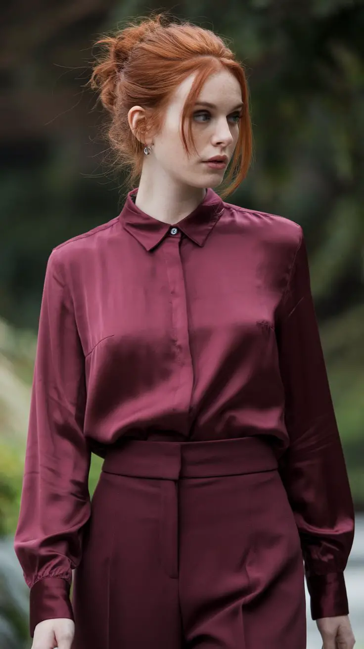 The Burgundy Monochrome Magic (Tonal Perfection)