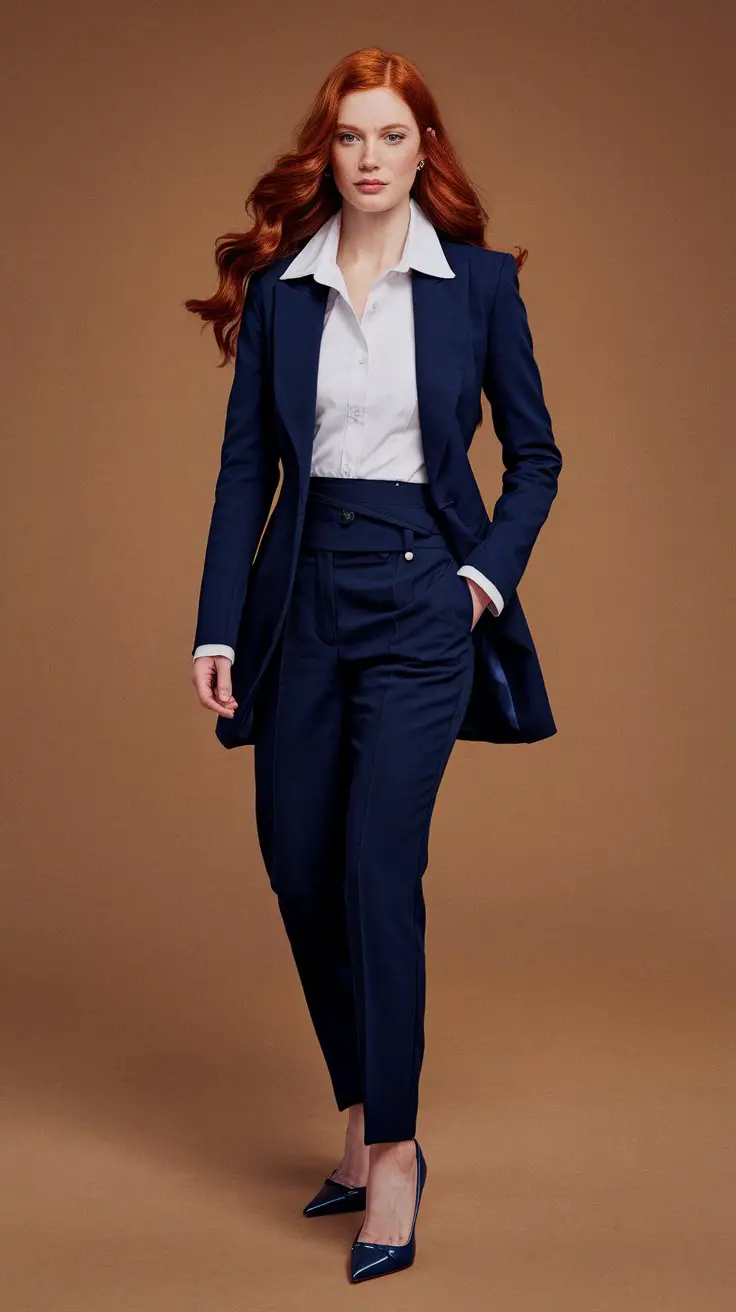 The Navy Blue Sophistication (AKA the “I’m Classy AF” Look)