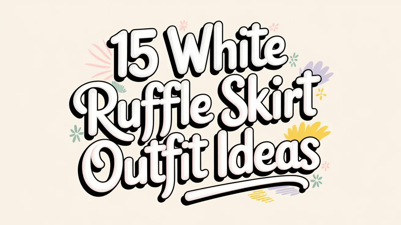 White Ruffle Skirt Outfit Ideas