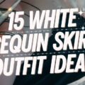 White Sequin Skirt Outfit Ideas