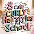 8 Cute Curly Hairstyles for School