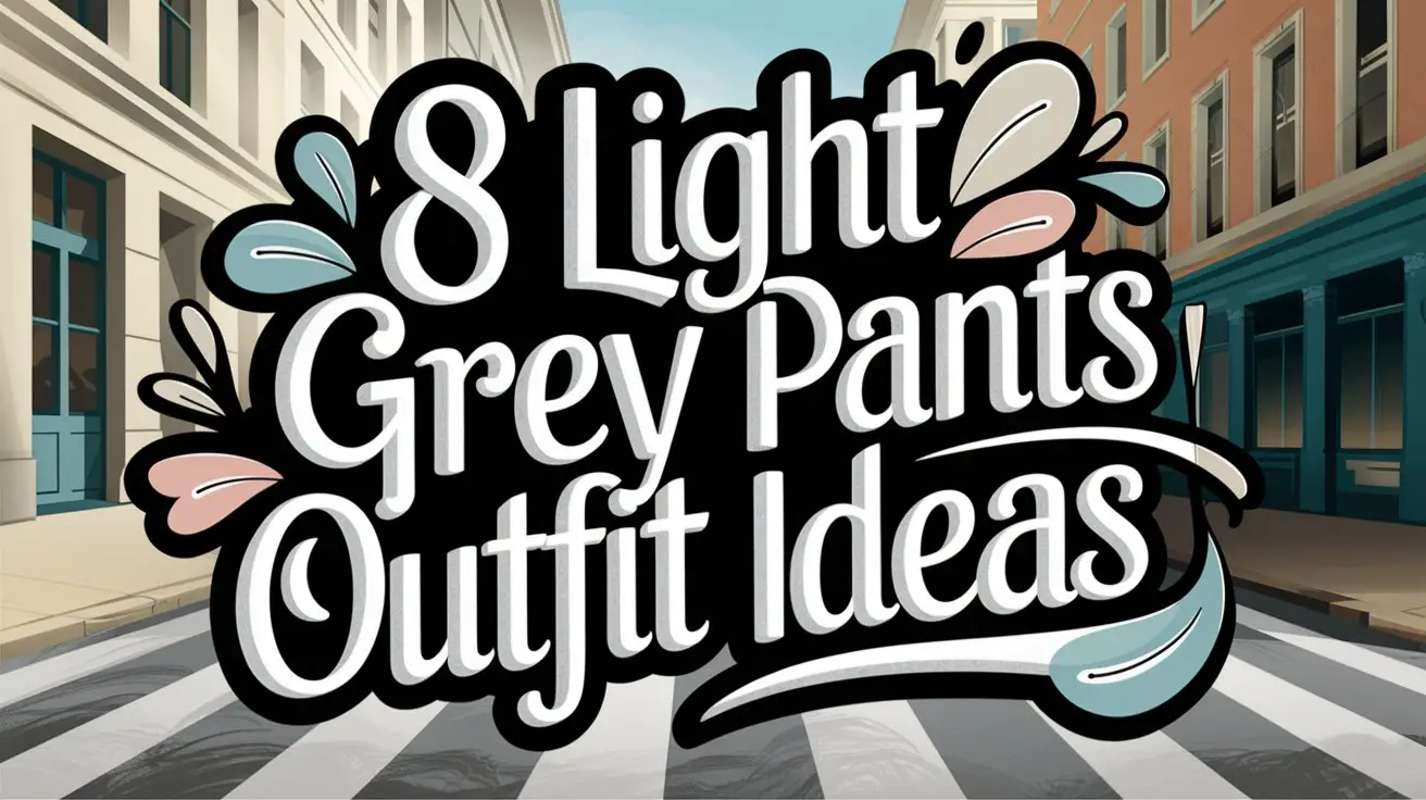 8 Light Grey Pants Outfit Ideas