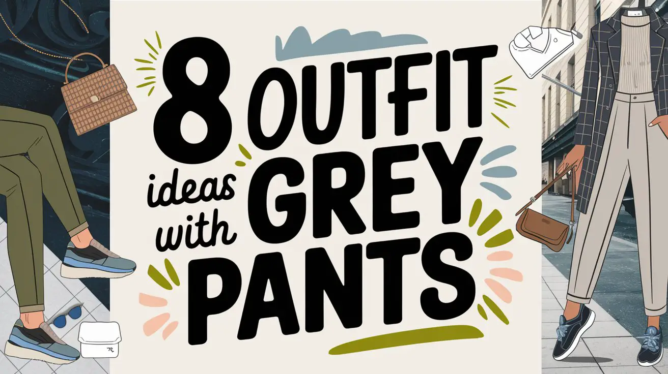 8 Outfit Ideas With Grey Pants