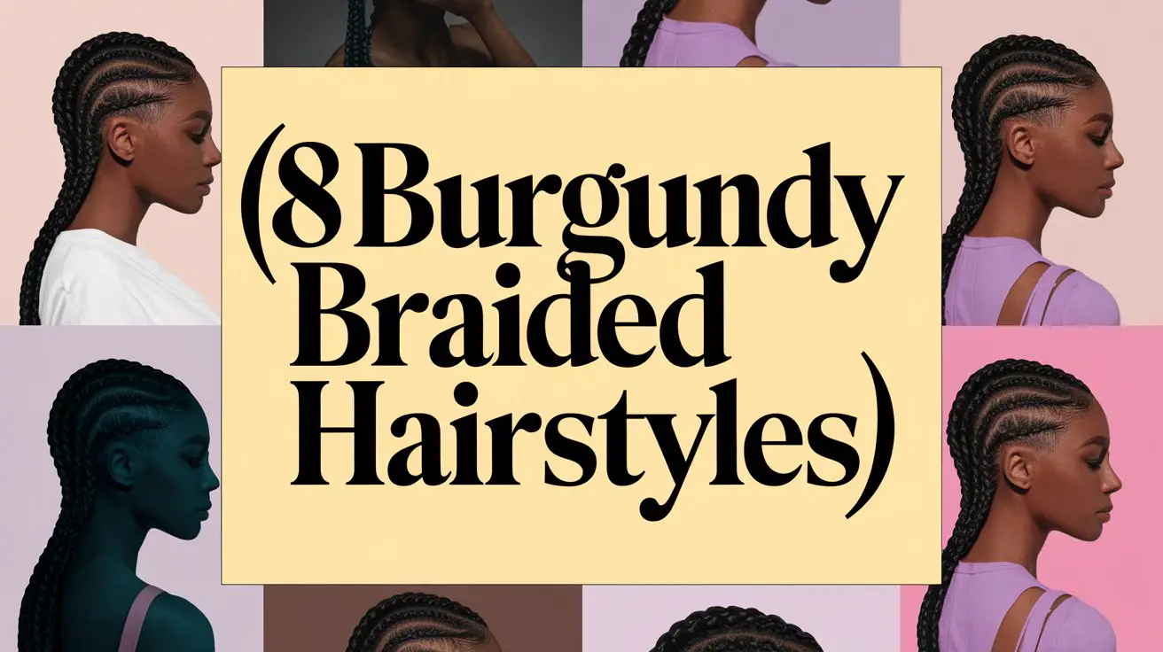 Burgundy Braided Hairstyles